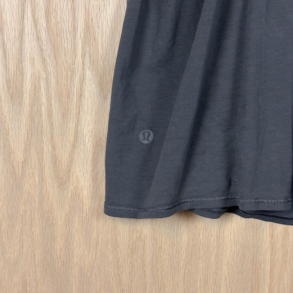 Lululemon All Tied Up Tank Split Back Heck Neck Tank Top Graphite Grey - Picture 11 of 12